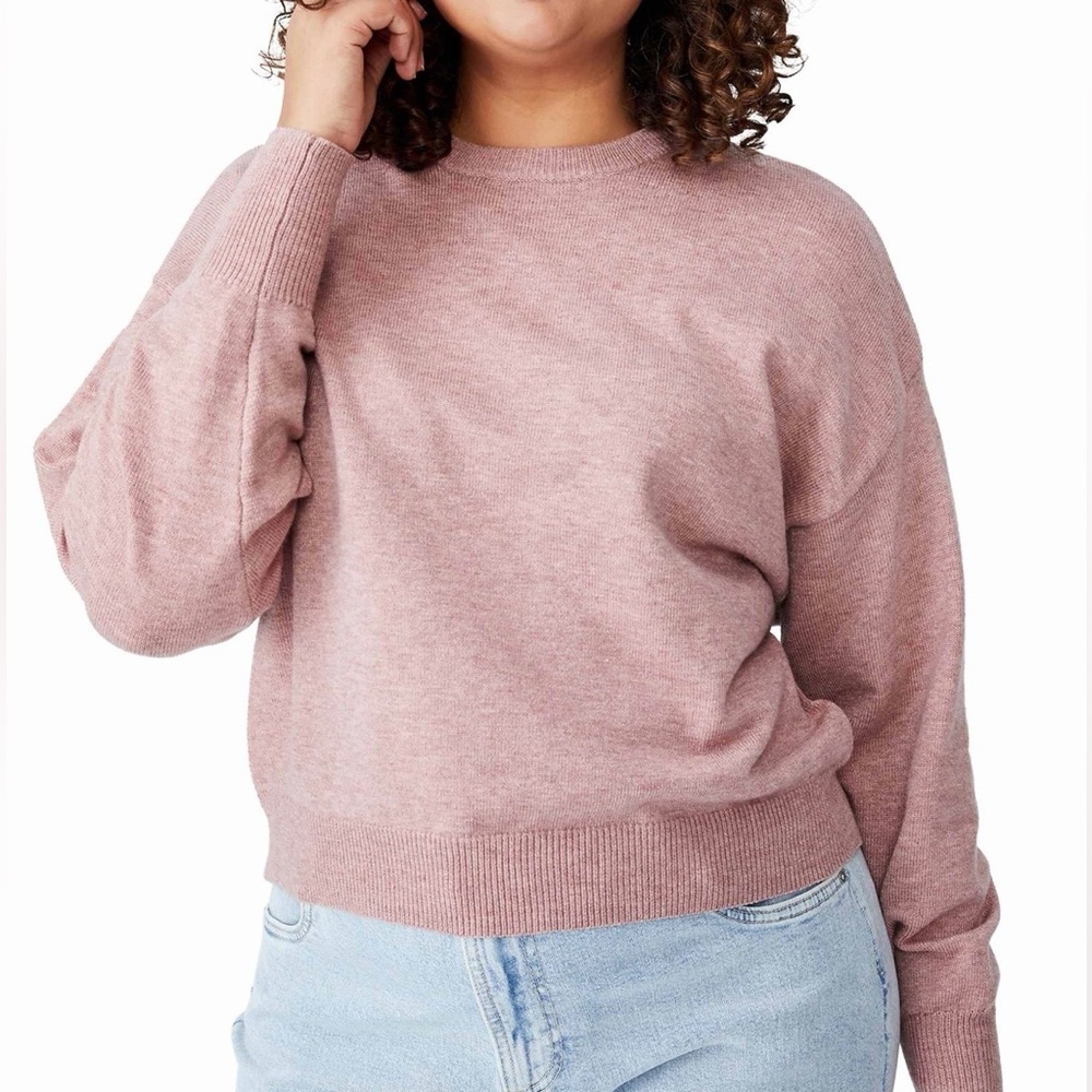 Cotton On Women's Blush Crew Neck Sweater